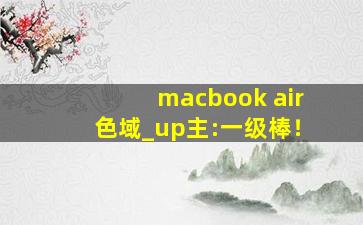 macbook air色域_up主:一级棒！